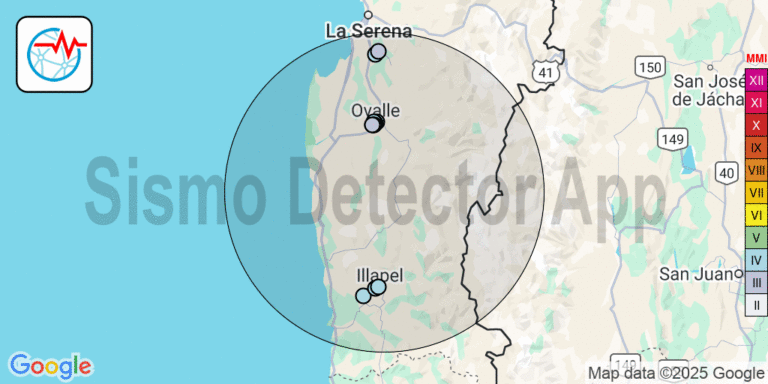 Earthquake at 0km from Ovalle, Chile. March 13, 2025 – 11:19 UTC ...